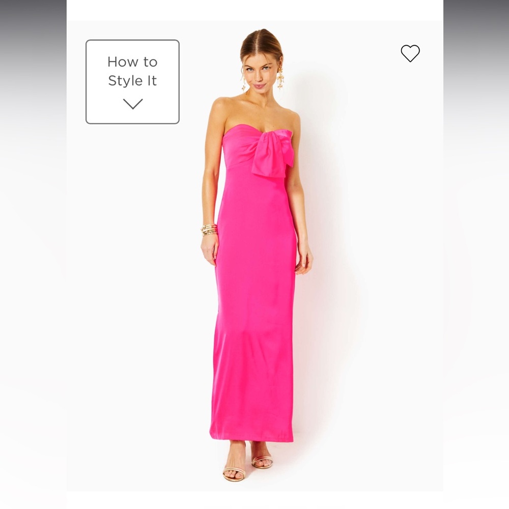 Lilly Pulitzer. Size 4  satin hot pink